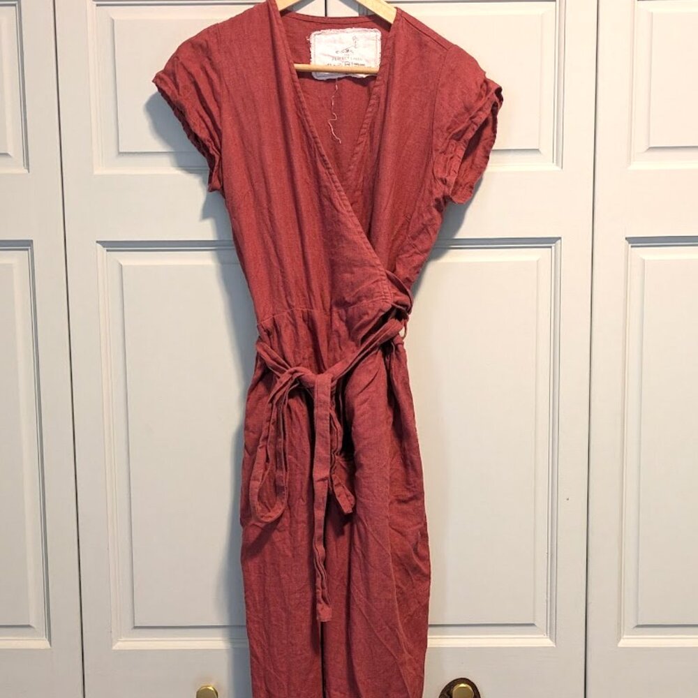 NotPerfectLinen Wrap jumpsuit S/M